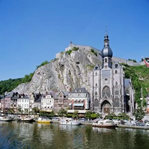 River Meuse in the old town of Dinant, Ardennes, Belgium