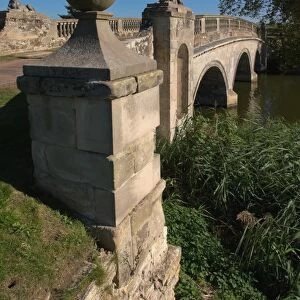 Robert Adam bridge, Compton Verney estate, Warwickshire, England, United Kingdom, Europe