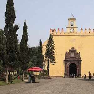 San Bernardino Church, Market, Xochimilco, UNESCO World Heritage Site, Mexico City, Mexico, North America