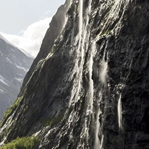 Part of the Seven Sisters waterfall, Geiranger Fjord, UNESCO World Heritage Site