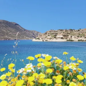 Spinalonga Island (Kalidon), former leper colony, Gulf of Mirabello, Lasithi, Eastern Crete, Crete, Greek Islands, Greece, Europe