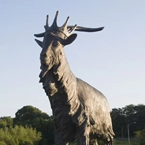 Statue of King Puck, Killorglin, Ring of Kerry, County Kerry, Munster, Republic of Ireland