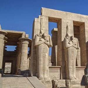 Four statues of Osiris, Hypostyle Hall, The Ramesseum (Mortuary Temple of Ramese II)