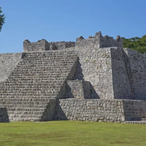 Temple of the Southwest, Edzna Archaeological Zone, Campeche State, Mexico, North America