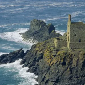 Botallack Tin Mine Print, Cornwall Coast