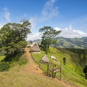 Traditional village in the mountains, Maubisse, East Timor, Southeast Asia, Asia
