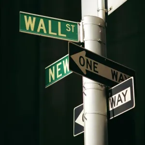 Wall Street Sign Print, New York City