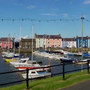Waterfront of Aberaeron Print, Ceredigion, Wales Waterfront of Aberaeron Print, Ceredigion, Wales