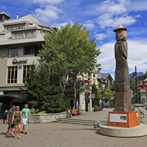 Welcome Figure, Whistler Village, British Columbia, Canada, North America
