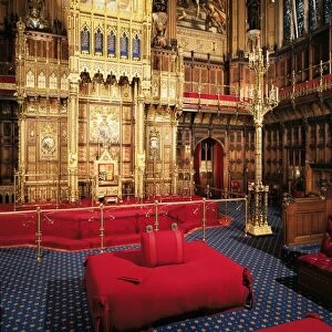 Woolsack, House of Lords, Houses of Parliament, Westminster, London, England