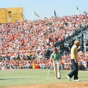 Jack Nicklaus and Tom Watson Golf Print at the 1977 Open Championship Jack Nicklaus and Tom Watson Golf Print at the 1977 Open Championship