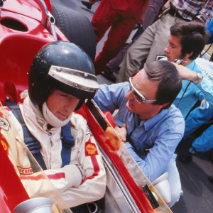 Jochen Rindt before winning the 1970 British Grand Prix