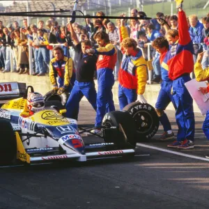 Nigel Mansell - Williams Honda Press Day 1986