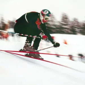 1973 St. Moritz Downhill Skiing Print 1973 St. Moritz Downhill Skiing Print