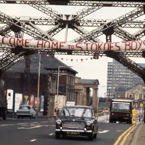 Sunderland homecoming banner for 1973 FA Cup winners