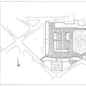 Birmingham New Street. British Railways London Midland Region. Concourse Level Plan (1-56)
