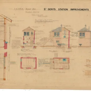 L & S. W. R. Signal Box Standard drawing - St. Denys Station Improvements, Drawing No. 8 [1898]