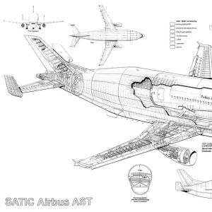 Popular Themes Collection: Airbus Cutaway