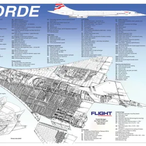 Aeroplanes Glass Place Mat Collection: Concorde