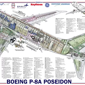 Boeing P-8A Poseidon cutaway poster