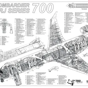 Popular Themes Collection: Bombardier Cutaway