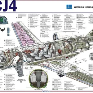 Popular Themes Canvas Print Collection: Cessna Cutaway