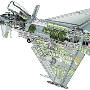 Eurofighter Typhoon Cutaway Drawing