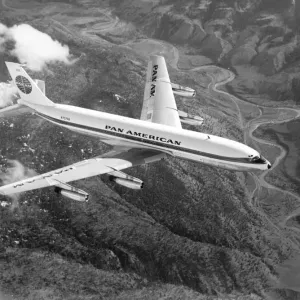 Boeing 707-120 Print: Pan Am's First Airliner Boeing 707-120 Print: Pan Am's First Airliner