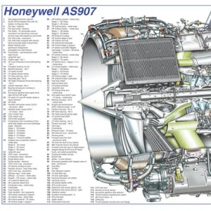 Honeywell AS907 Cutaway Drawing