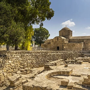 Agia Kyriaki church or the ancient Chrysopolitissa Basilica, 13th Century, Paphos, Cyprus