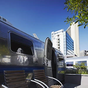Airstream Trailer Park on rooftop of Grand Daddy Hotel, City Bowl, Cape Town, Western