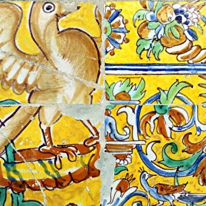 Azuleho, ceramic tile, Museum of Fine Arts (Museo de Bellas Artes), Seville, Andalusia