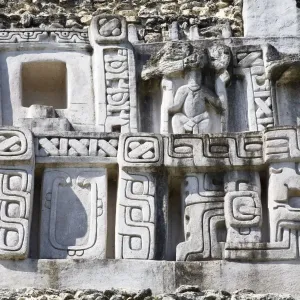 130ft El Castillo Frieze Print from Xunantunich Ruins