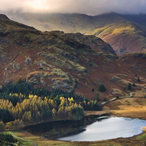 Blea Tarn and Wrynose Fell in the Lake District National Park, Cumbria, England, UK