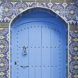 Blue doorway, Chefchaouen, Morocco