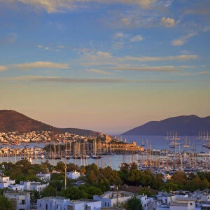 Bodrum Harbour and The Castle of St. Peter, Bodrum, Bodrum Peninsula, Turkey