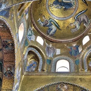 Byzantine mosaic of church Santa Maria dell Ammiraglio (Martorana), Palermo, Sicily