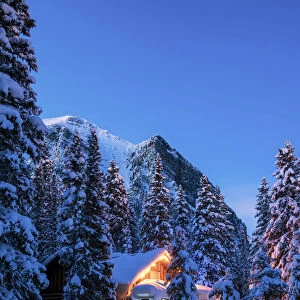 Cabin in Winter, Banff National Park, Alberta, Canada