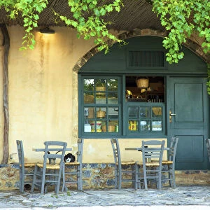 Cafe in Monemvasia, Laconia, The Peloponnese, Greece, Southern Europe