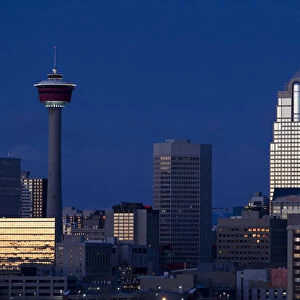 Canada. Calgary skyline at sunrise