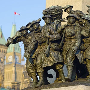 Canada, Ontario, Ottawa, Tomb of the Unknown Soldier and Canadian Parliament