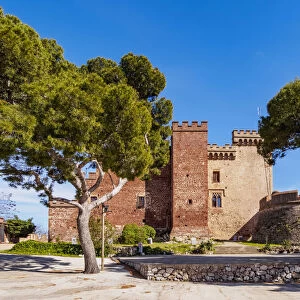 Castelldefels Castle, a frontier fortress in the town of Castelldefels, near Barcelona