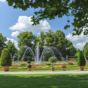 Castle grounds, Ludwigsburg Residental Palace, Ludwigsburg, Neckartal Valley, Baden-Wurttemberg, Germany