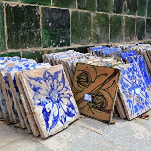 Ceramic tiles, Afaq Khoja tomb, Kashgar (Kashi), Kashgar Prefecture, Xinjiang Uyghur