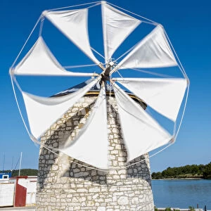 Croatia, Istria, Medulin, Windmill