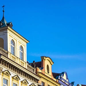 Czech Republic, Prague, Stare Mesto (Old Town). Baroque facades on Staromestske namesti
