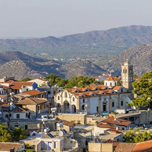 Elevated view over Pano Lefkara, Lefkara Village, Cyprus