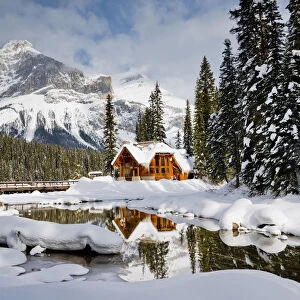 Emerald Lake Lodge in Winter, Yoho National Park, BC, Canada