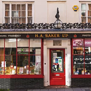 England, East Sussex, Lewes, Shop Front Facade of H. A. Baker Ltd