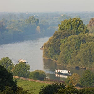 England, London, Richmond, View of The Thames from Richmond Hill